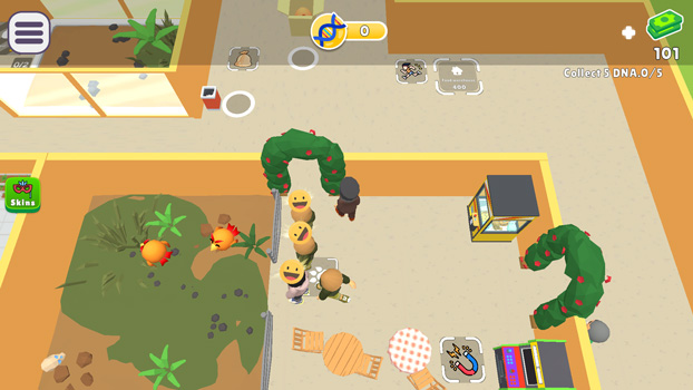 Hãy giúp các sinh vật tiến hoá để thu hút nhiều khách tới xem.