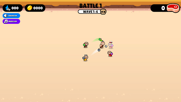 Đánh bại kẻ thù để vượt qua thử thách.