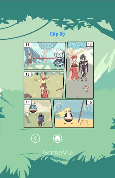 Có tất cả 15 level cấp độ để người chơi thử sức