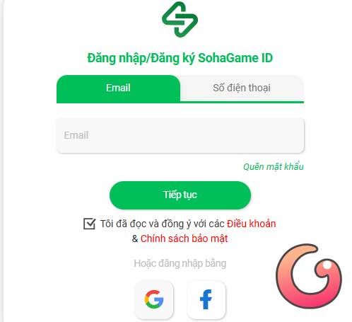 Đăng nhập tài khoản