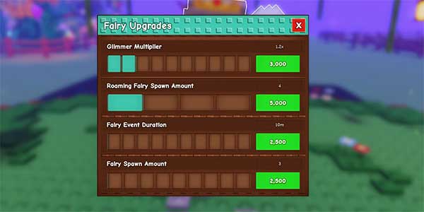 Nâng cấp sự kiện Fairy