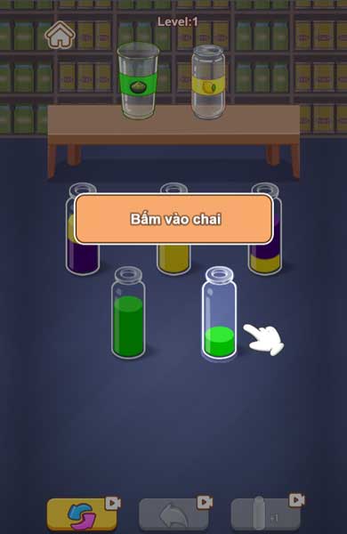 Chơi game Đổ nước tách màu - GameVui
