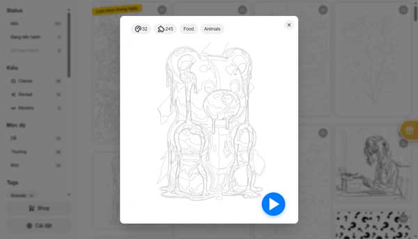Lựa chọn bức ảnh mẫu