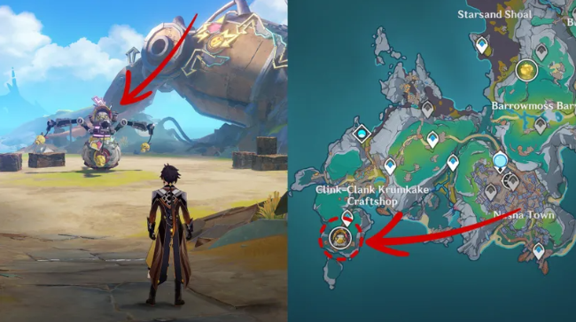 Knuckle Duckle ở góc tây nam của đảo Lempo