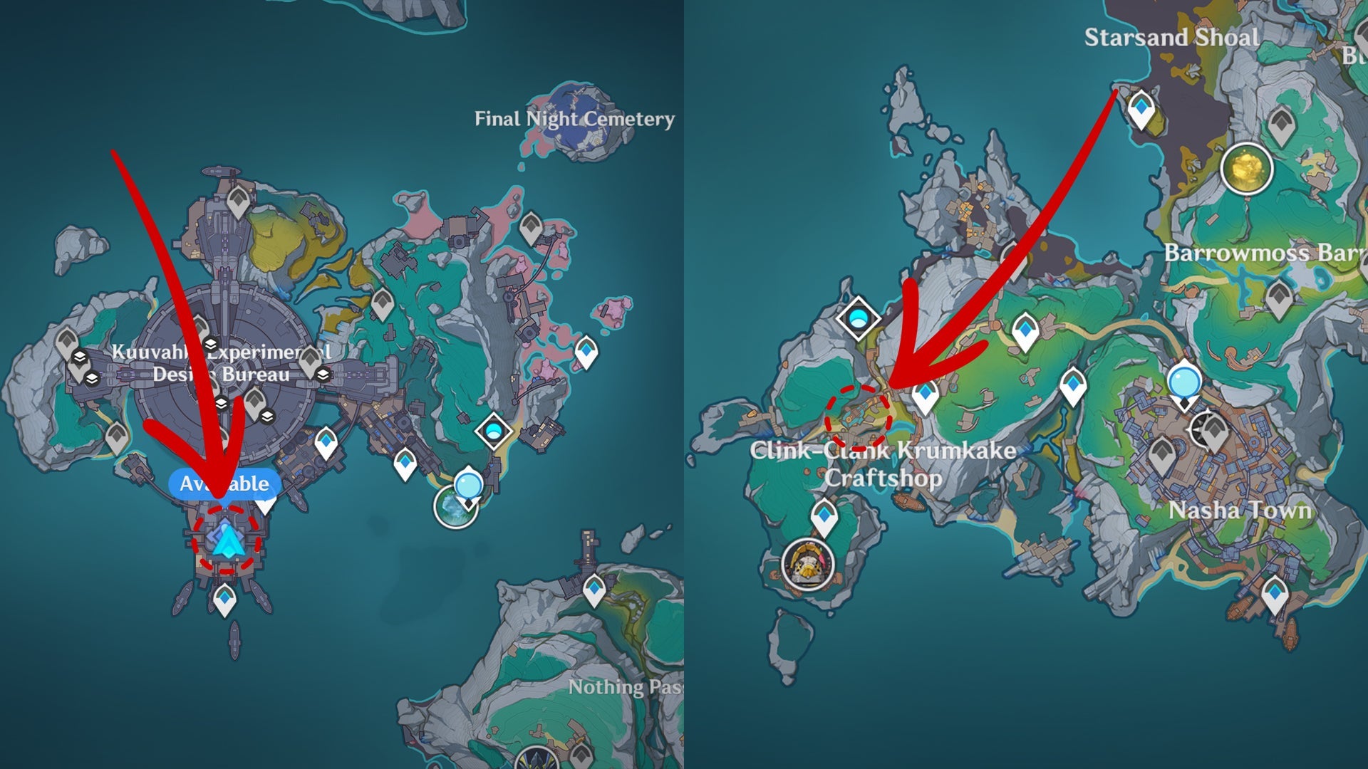  Genshin Impact 6.0 đã bổ sung thêm hai vị trí rương chứa Krumkake Bolt