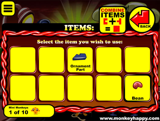 Ghép hoặc sử dụng các vật phẩm một cách hợp lý.