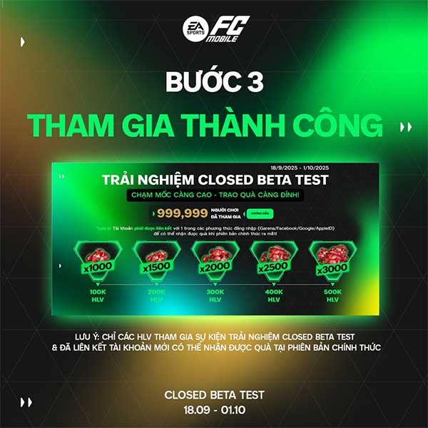 Tham gia thành công