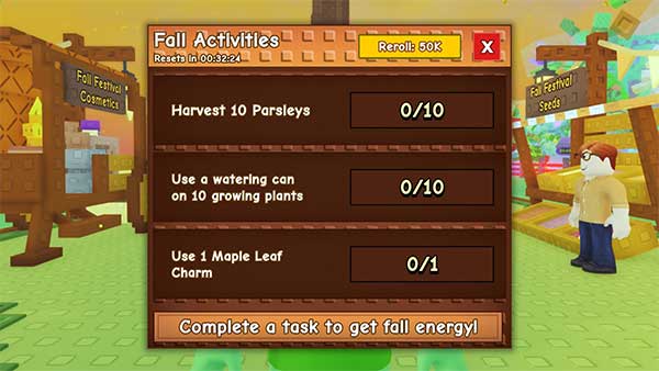 Tất cả hoạt động trong Fall Activities