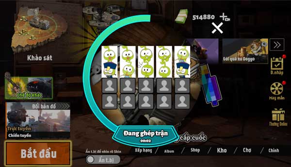 Vào trận chiến sinh tồn