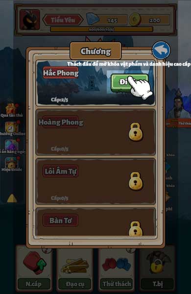 Đương đầu với các cấp độ thử thách