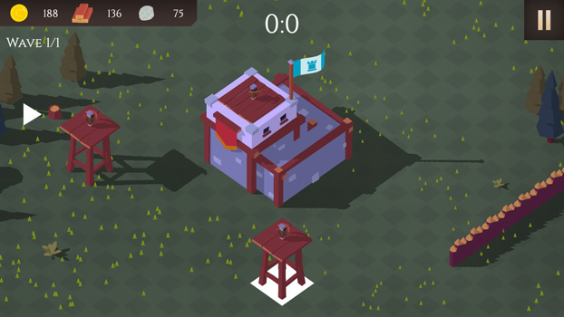 Xây dựng các tháp phòng thủ.