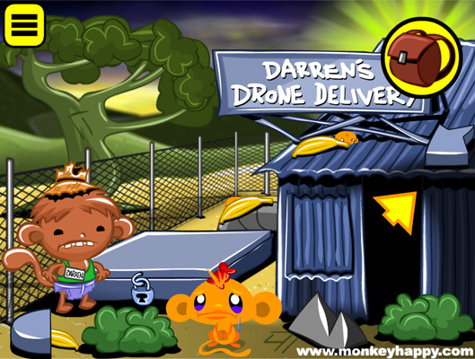 Chơi game Chú khỉ buồn: Drone - GameVui.vn