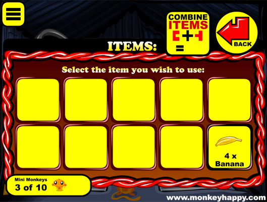 Tìm kiếm, ghép hoặc sử dụng các vật phẩm.