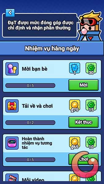Nhiệm vụ hàng ngày