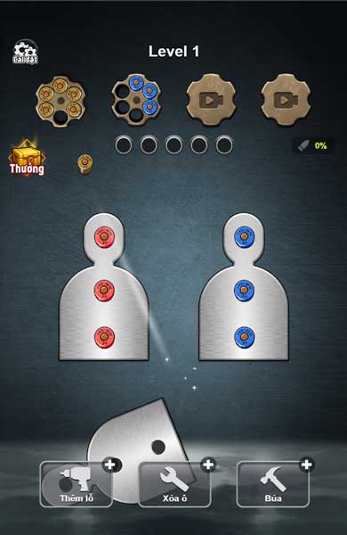 Tháo các loại vít cùng màu