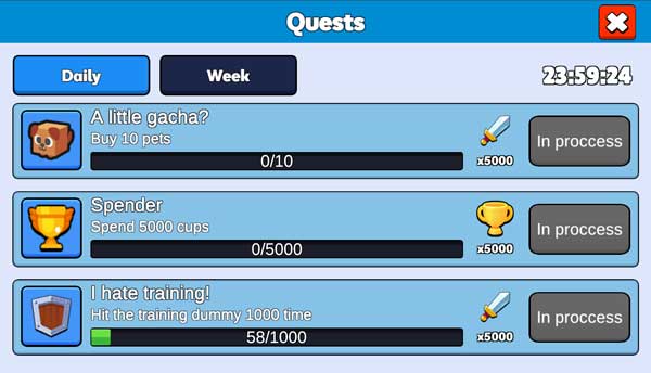 Hoàn thành hoạt động nhiệm vụ hàng ngày