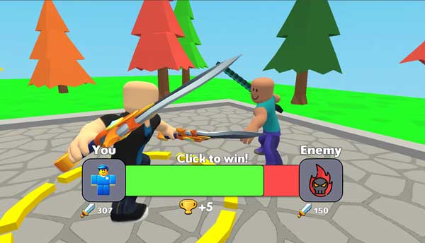 Bấm chuột liên tục để chiến đấu