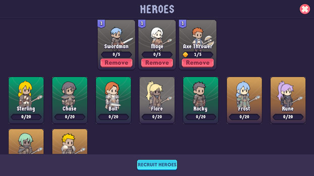 Khám phá các lớp nhân vật.