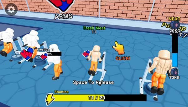 Bấm Space để nhả ra