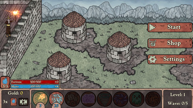 Chơi game Pháo đài pháp sư - GameVui.vn