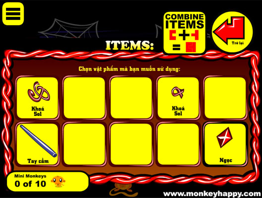 Ghép hoặc sử dụng các vật phẩm.