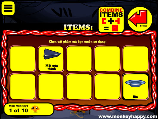 Ghép hoặc sử dụng vật phẩm.