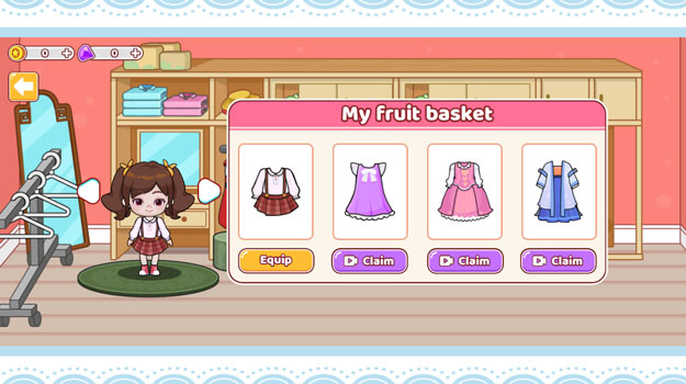 Sắm quần áo cho nhân vật.