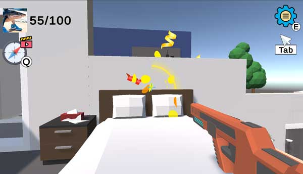 Dùng súng bắn và đánh dấu Brainrot tìm được