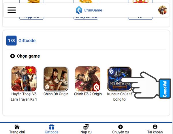 Chọn Kundun: Chúa Tể Bóng Tối