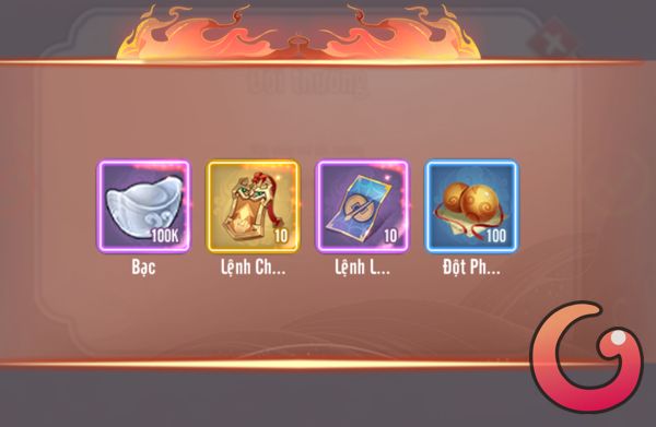 Phần thưởng đổi code