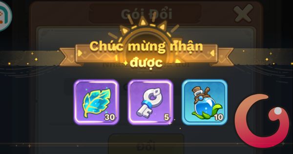 Phần thưởng đổi code