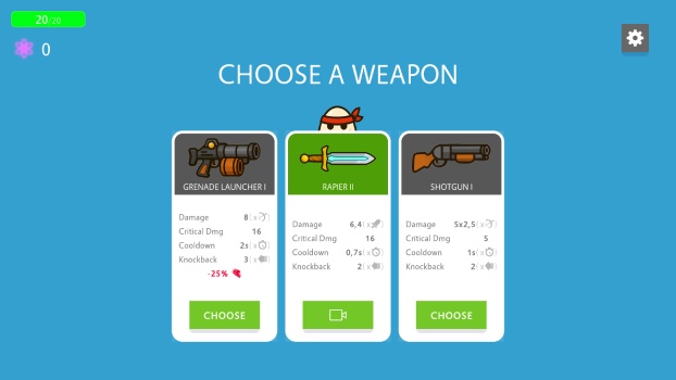 Lựa chọn vũ khí.