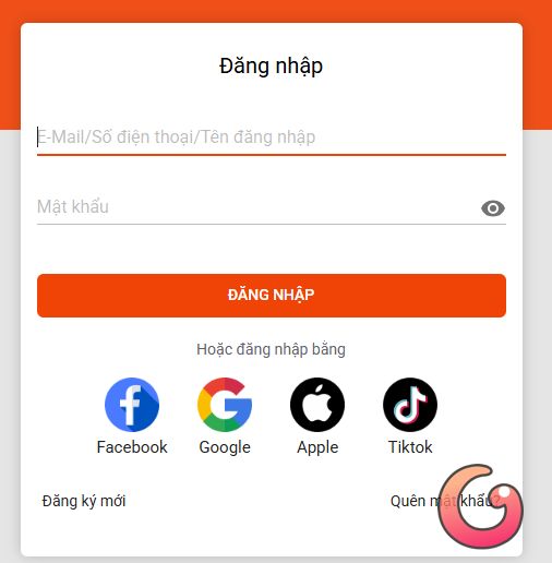 Đăng nhập tài khoản