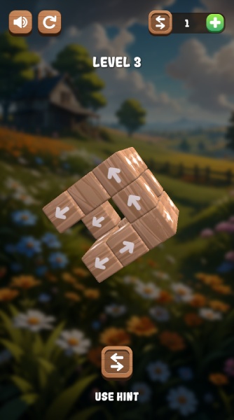 Tháo gỡ các khối vuông theo chiều được chỉ.