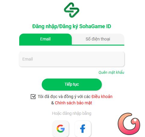 Đăng nhập tài khoản