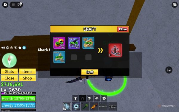Cách nhận Shark Anchor trong Blox Fruits
