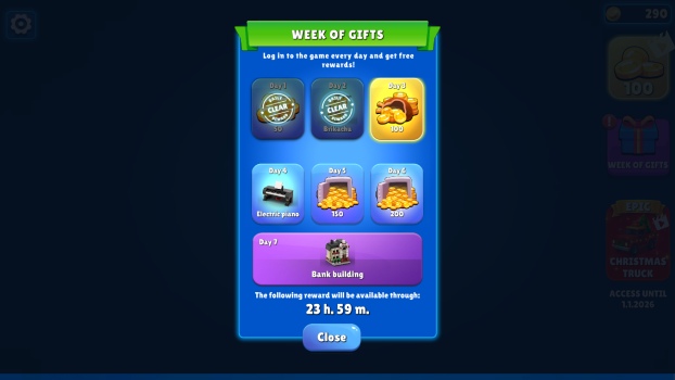 Phần thưởng hằng ngày.