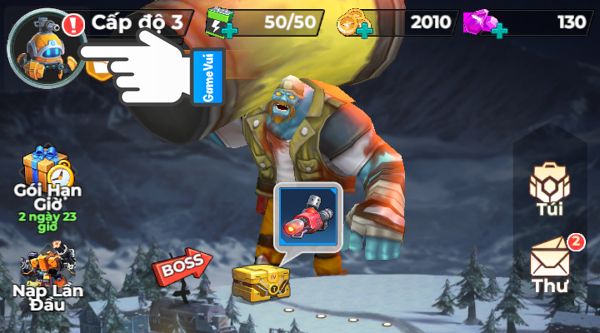 Chạm vào ảnh đại diện