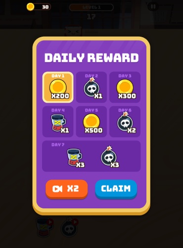 Phần thưởng hằng ngày.