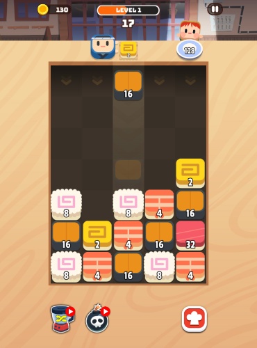 Phục vụ các đĩa sushi theo yêu cầu của khách hàng.