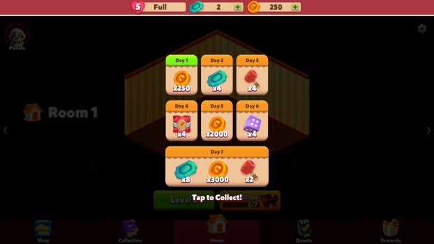 Phần thưởng hằng ngày.