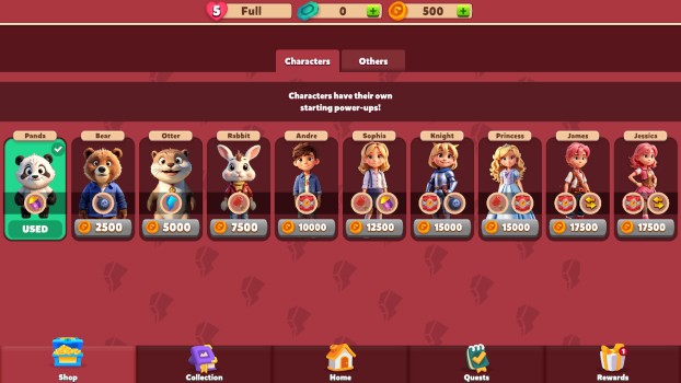 Mở khoá các nhân vật ngộ nghĩnh.