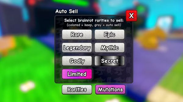 Cách kích hoạt và sử dụng Auto Sell trong Plants vs Brainrots