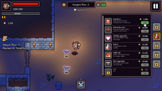 Mở khoá các nâng cấp.