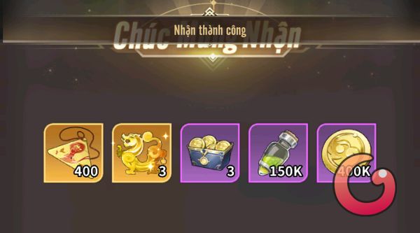 Phần thưởng đổi code