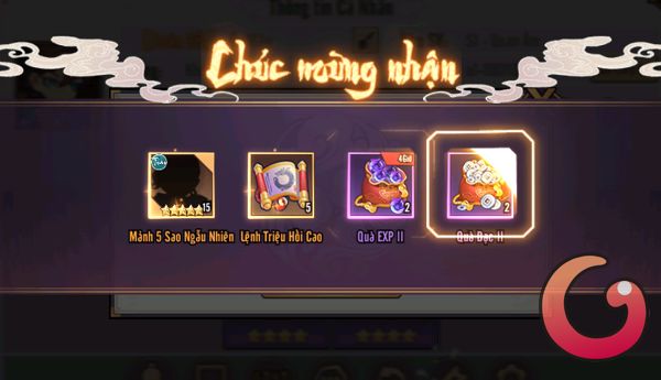 Phần thưởng đổi code