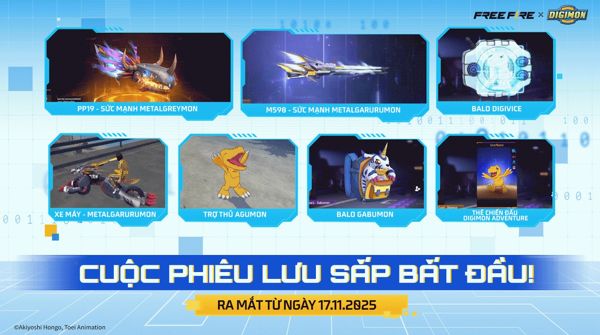 Cách tham gia và các phần thưởng trong sự kiện Digimon Adventure