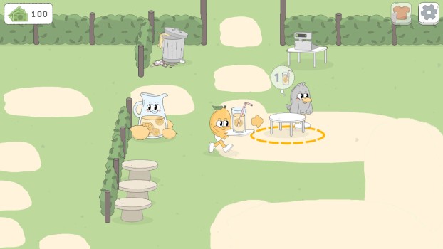 Phục vụ đồ uống cho các khách hàng.