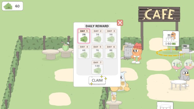 Phần thưởng hằng ngày.