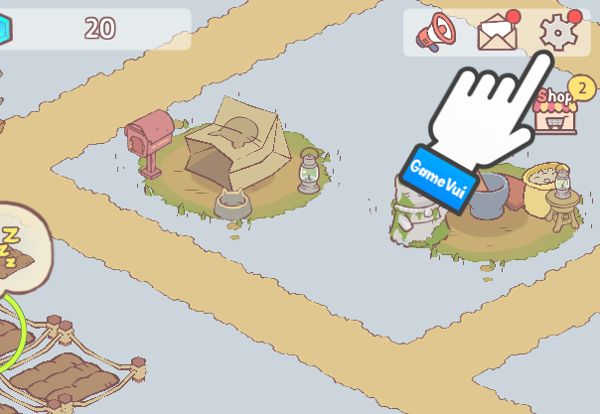 Chạm vào biểu tượng bánh răng cưa